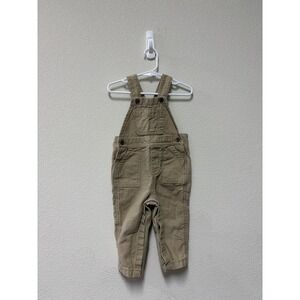 Baby Gap Khaki Tan Corduroy Overalls 18-24 Months Carpenter Style Kids